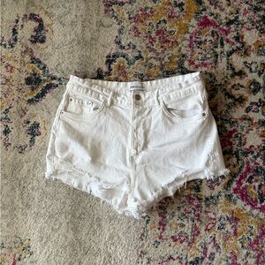 Zara White Denim Women's Shorts